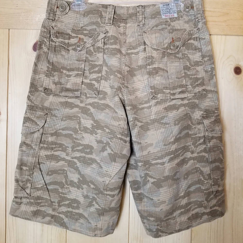 Lucky Brand Gene Montesano Cotton Camo Design Cargo Shorts